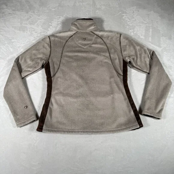 Kuhl Sweater Women Size L Full Zip Fleece Jacket Zipped Pockets Mock Neck EUC - Picture 11 of 12